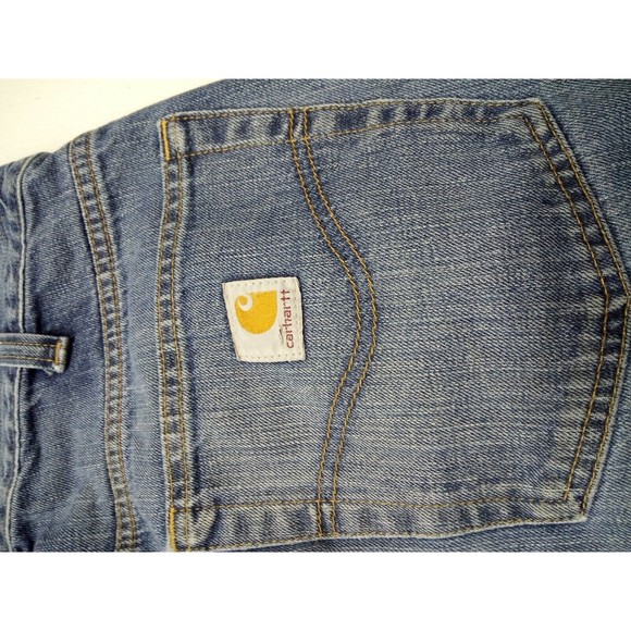 Carhartt Men's Casual Modern Relaxed Straight Light Wash Work Jeans Size 32x30 - Picture 6 of 6